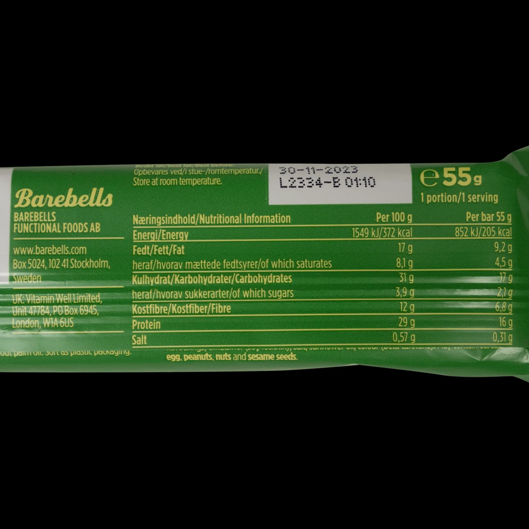 Barebells Soft Banana Dream 55G, Proteinbar