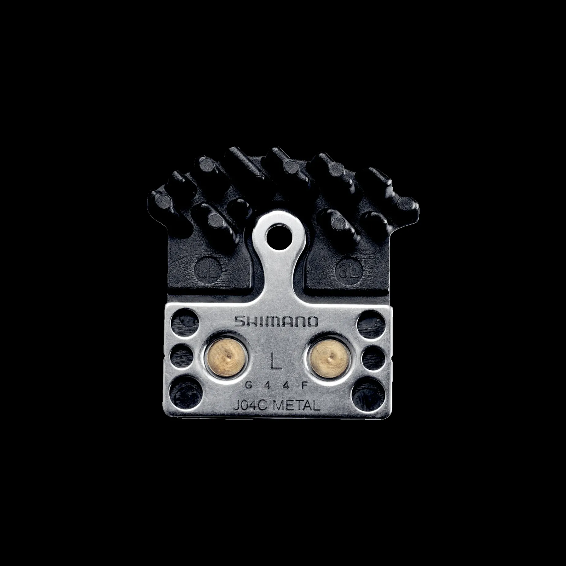 Brake Pads Xtr-Deore Metal W/Cooling Ribs, Bremseklosser