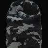 Camo Printed Wool Beanie, Lue Unisex