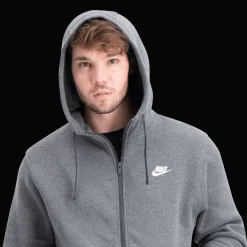 Club Hoodie Full Zip, Hettejakke, Herre