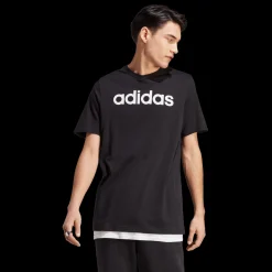 Essential Single Jersey Linear Embroided Logo T-Shirt, T-Skjorte Herre