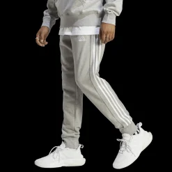 Essentials French Terry Tapered Cuff 3-Stripes Pants, Joggebukse, Herre