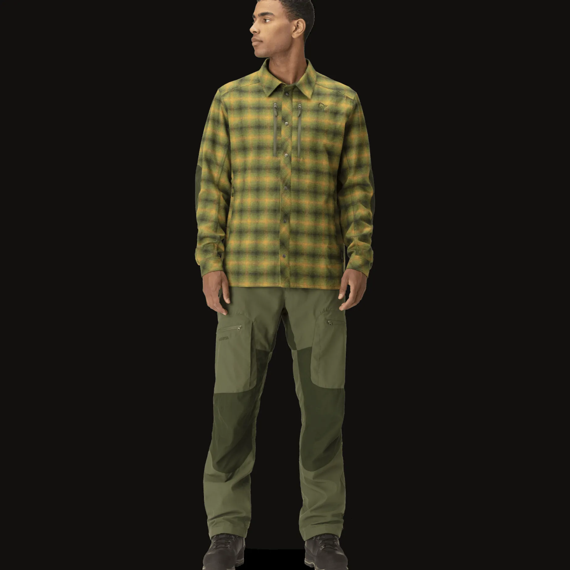 Finnskogen Wool Shirt, Flanellskjorte, Herre