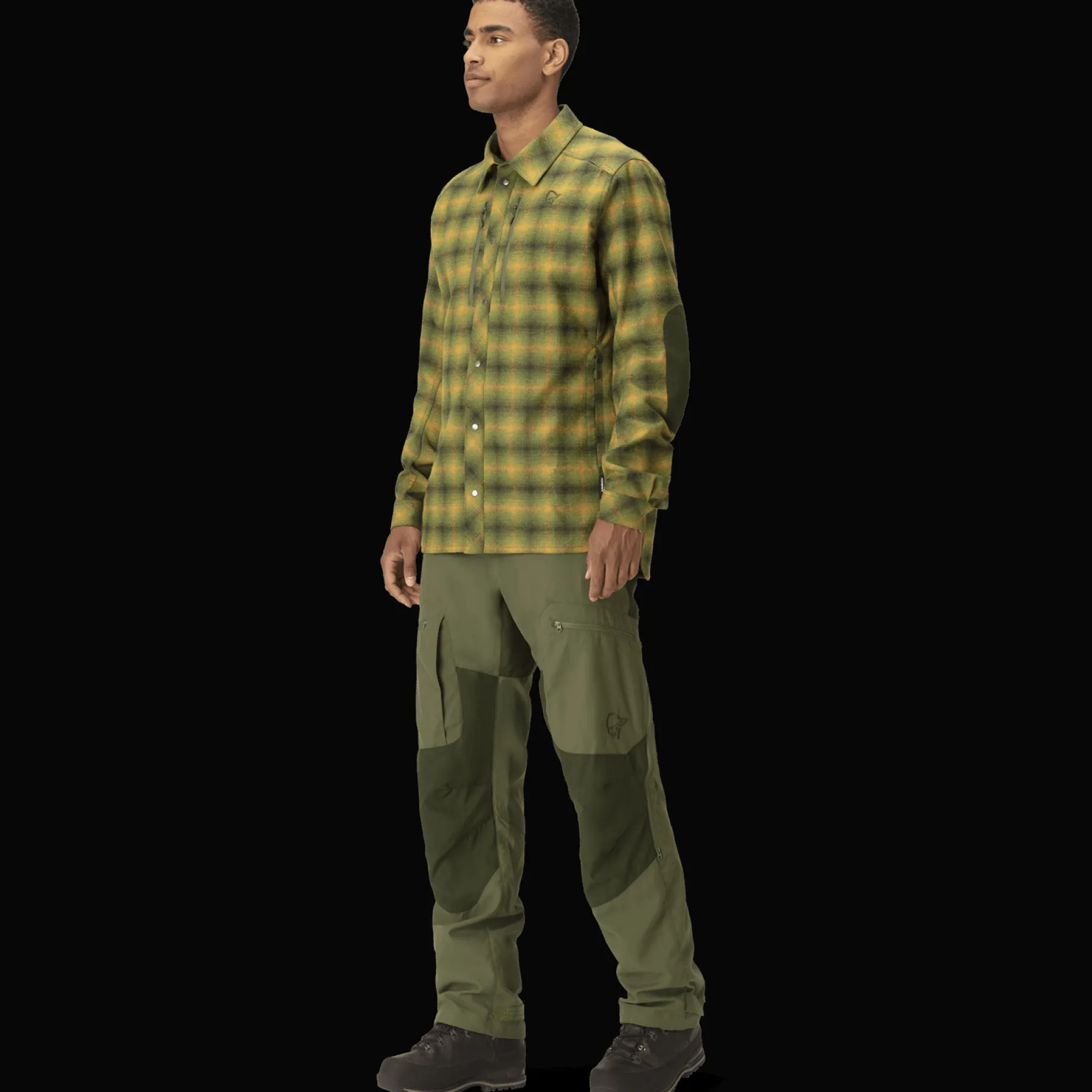 Finnskogen Wool Shirt, Flanellskjorte, Herre