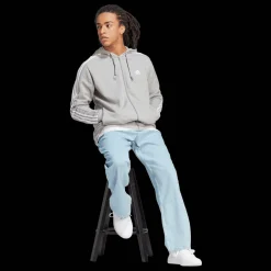 French Terry 3-Stripes Full-Zip Hoodie, Hettjakke, Herre