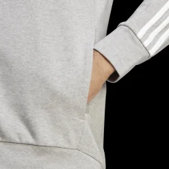 French Terry 3-Stripes Full-Zip Hoodie, Hettjakke, Herre