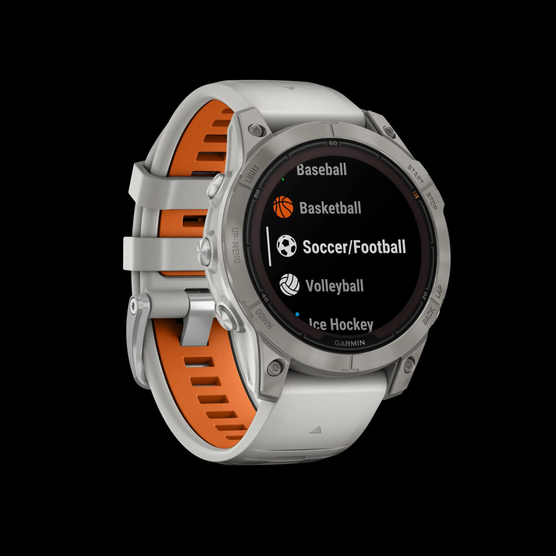Garmin Fenix 7 Pro Sapphire Solar Edition, Fog Gray, Orange, Gps Smartklokke, Unisex