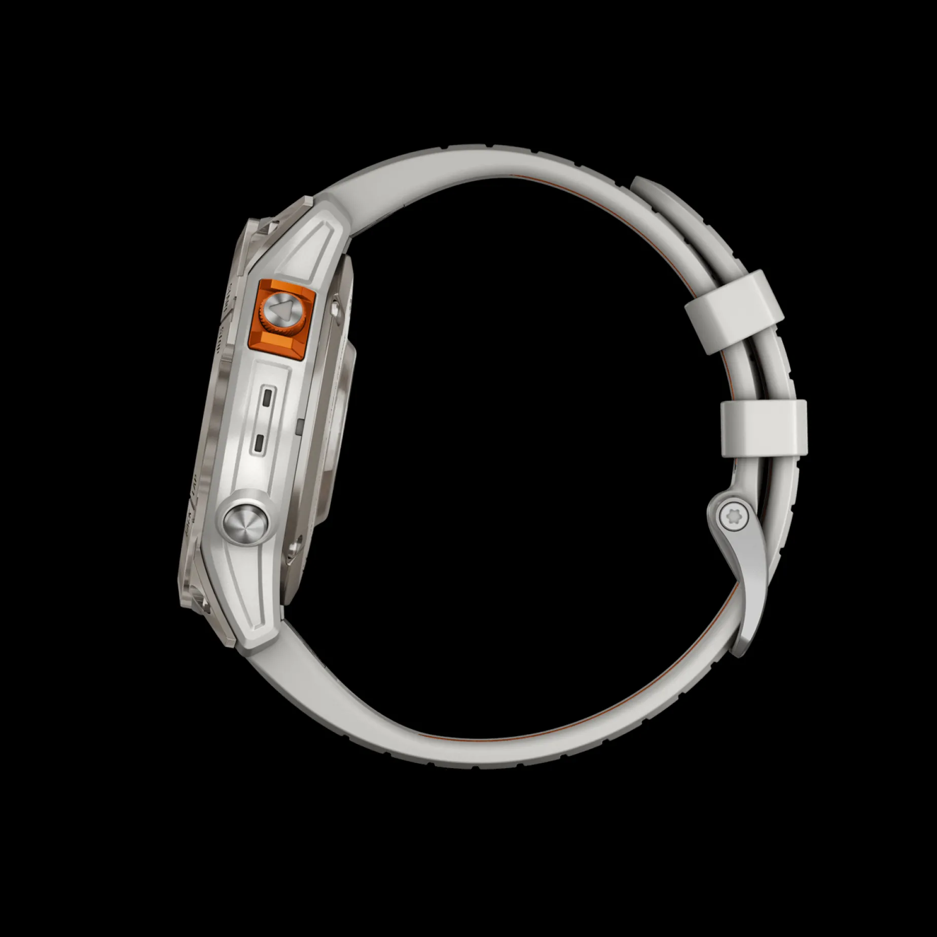 Garmin Fenix 7 Pro Sapphire Solar Edition, Fog Gray, Orange, Gps Smartklokke, Unisex