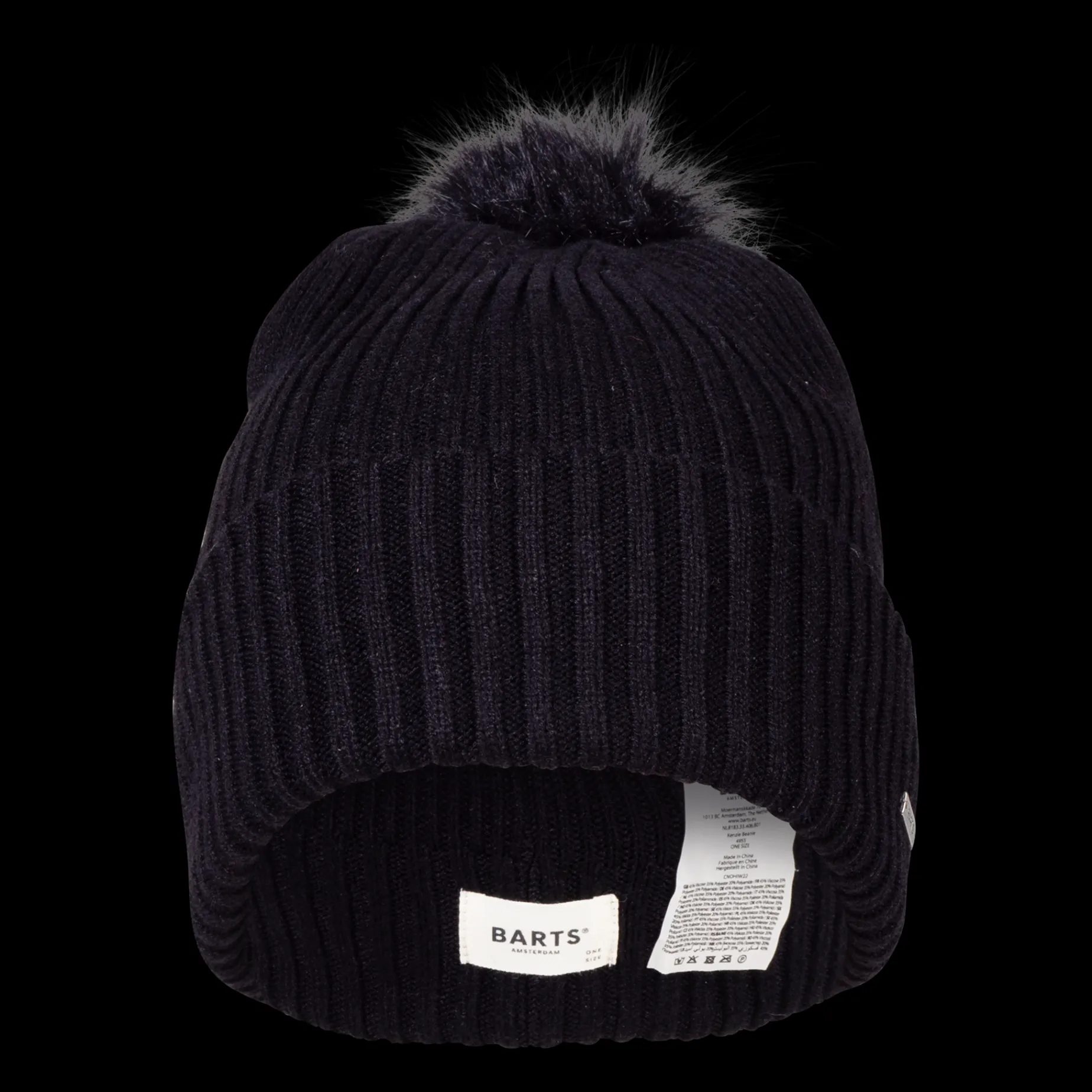 Kenzie Beanie Black One Size, Lue Unisex