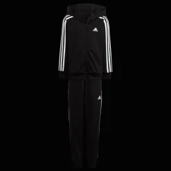 Little Kids Essential 3-Stripes Shiny Tracksuit, Joggedress, Barn