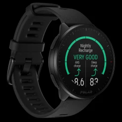 Polar Pacer Blk/Blk S-L, Lopeklokke Unisex