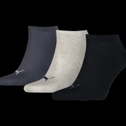 Puma Sneaker Plain 3Pk, Ankelsokker, Unisex