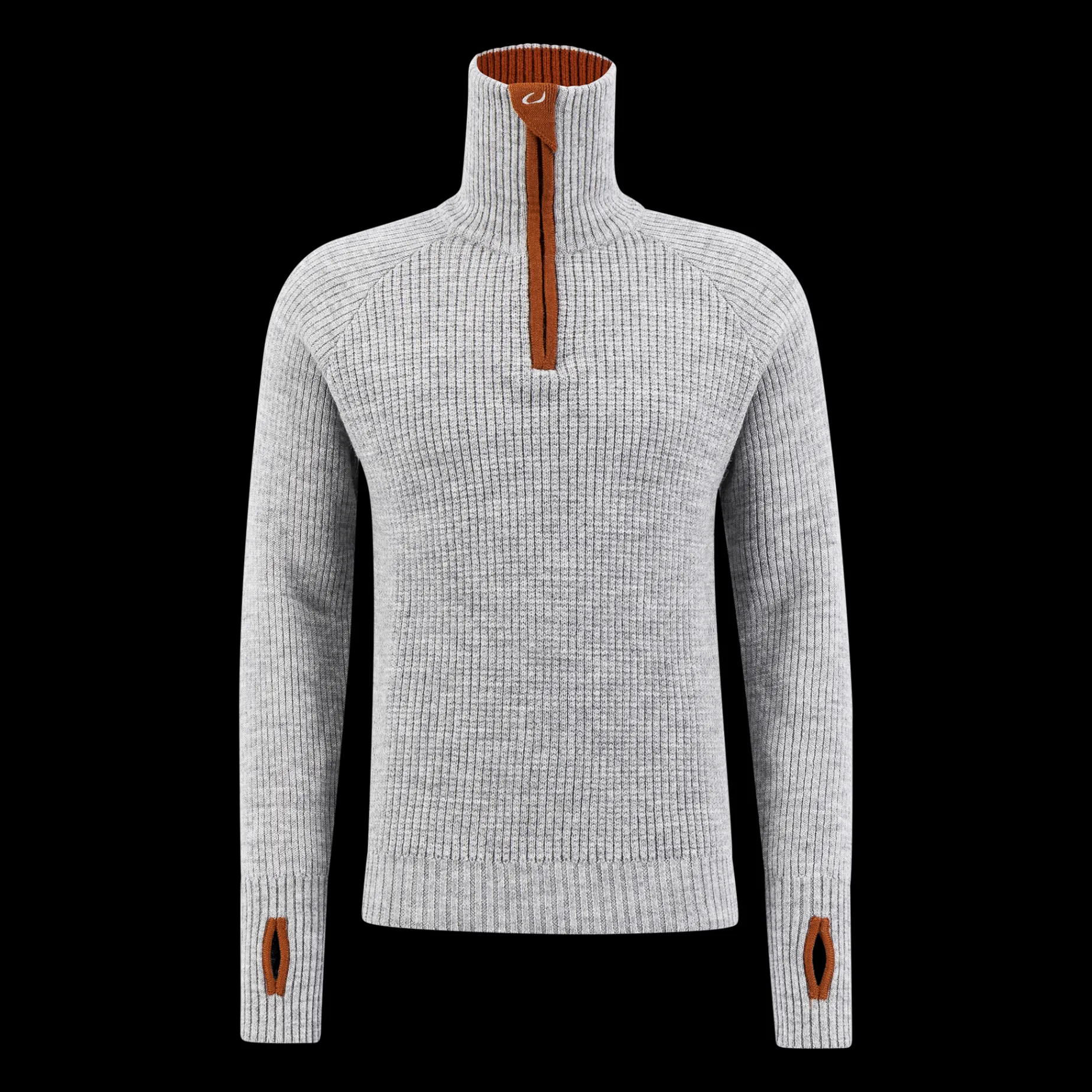 Rav Sweater W/Zip, Ullgenser, Herre