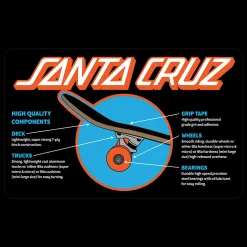 Santa Cruz Classic Dot Micro Sk8 Completes-23/24, Komplett Skateboard