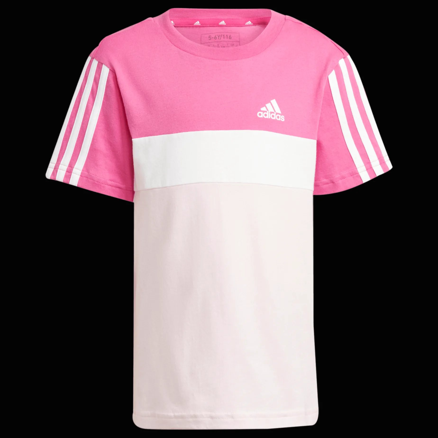 Tiberio 3-Stripes Colorblock Cotton T-Shirt, T-Skjorte Junior