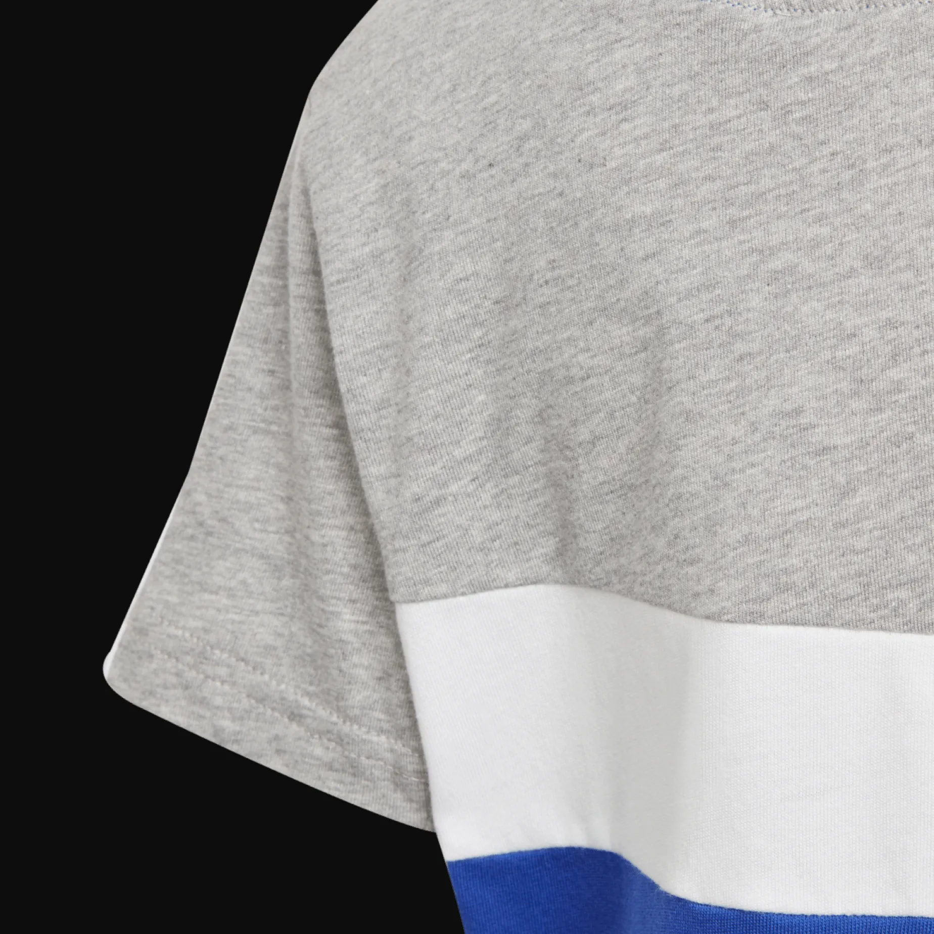 Tiberio 3-Stripes Colorblock Cotton T-Shirt, T-Skjorte Junior