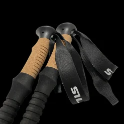 Trekking Poles Carbon, Vandrestaver, Svart