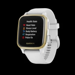 Venu Sq, Nfc, White/Light Gold Sr, Multisportklokke Unisex