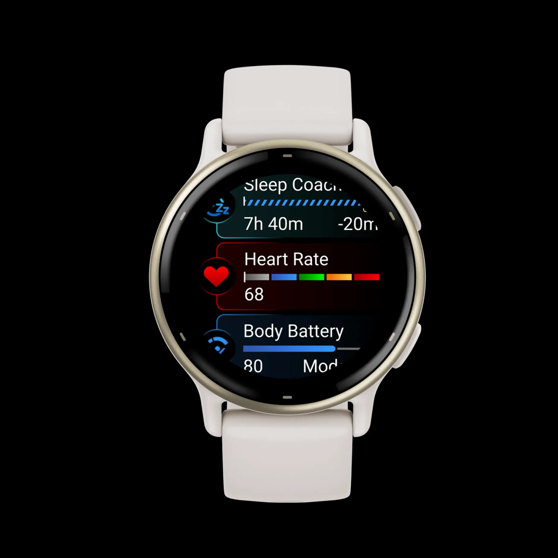 Vivoactive 5 Ivory & Cream Gold, Smartklokke, Multisportklokke, Unisex