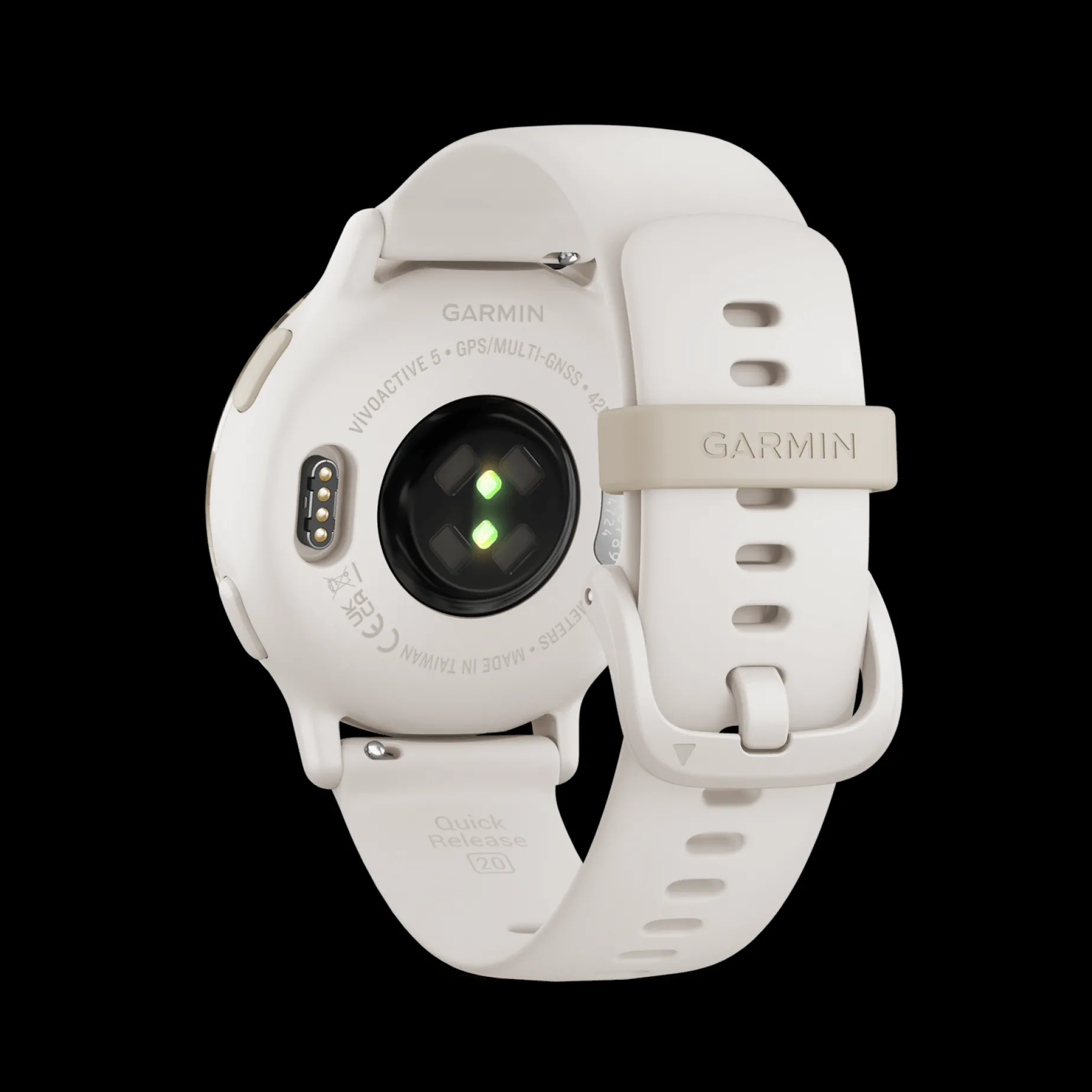 Vivoactive 5 Ivory & Cream Gold, Smartklokke, Multisportklokke, Unisex